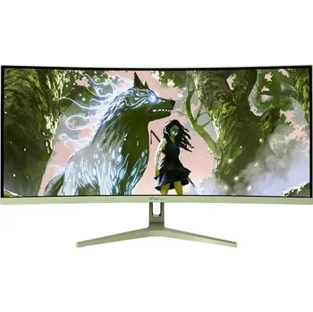 Monitor AROZZI NOVA herní monitor 34" 34T2K165 Forest Green/ LED/ 3440x1440/ 165Hz/ VA/ 4000:1/ 1ms/ 2xHDMI/ 2xDP/ mech. zelený