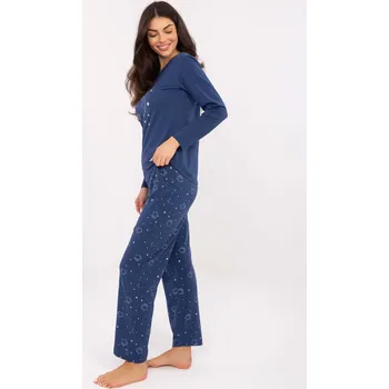 Dámské pyžamo Dámské pyžamo v tmavě modré barvě Forever Pink modrá | bílá 3468635