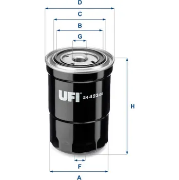 Filtr do auta palivovy filtr UFI 24.423.00