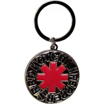 Red Hot Chili Peppers Asterisk Logo Silver Klíčenka
