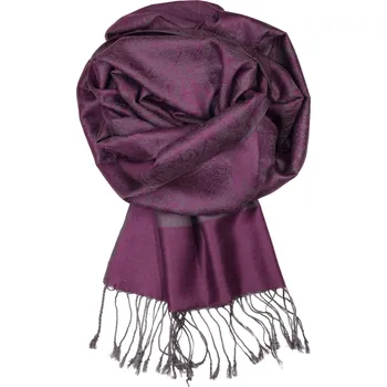 Šála Roma kašmírová šála pro ženy_107 tmavě fialová