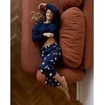 Mefemi Oceane pyžamo PS75 long/r S-2XL tmavě modrá XXL