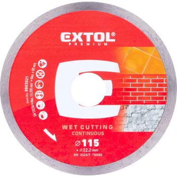 Řezný kotouč Kotouč diamantový řezný celoobv. EXTRA tenký - mokré řezání, O 115x22,2x1,1mm