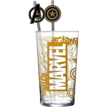 Sklenice imago Sklenice s brčky Avengers