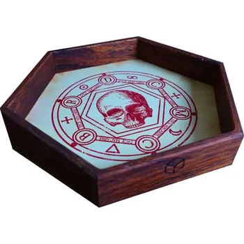 Příslušenství k deskovým hrám Q-workshop Dřevěný Dice Tray - Dice Macabre