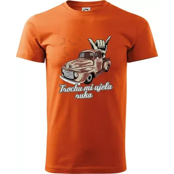 Pánské tričko Trochu mi ujela ruka - Klasické pánské triko vyšší gramáže - 4XL ( Oranžová )