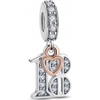 Přívěsek Přívěsek Stříbro 925 Charms k narozeninám 18
