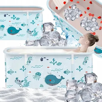 Obraz Skládací Přenosná Vana Domácí do koupele, Otuzovani, Rám a Polštáře