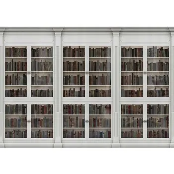 Fototapeta Fototapeta regál knihovna knihy + LEPIDLO 368x254 cm