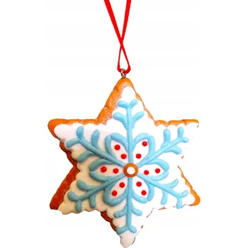 Vánoční dekorace Vánoční Koule zdobená postavou 9 cm 1 ks