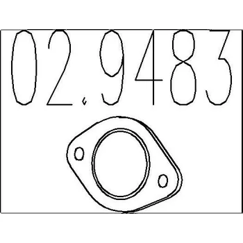 Automobilové těsnění Těsnění, výfuková trubka MTS 02.9483