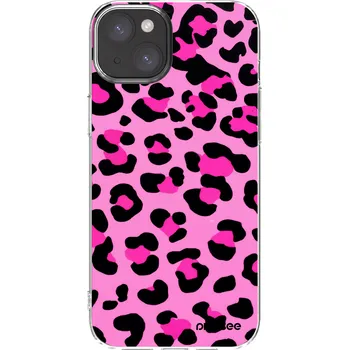 Pouzdro na mobilní telefon Picasee silikonový průhledný obal pro Apple iPhone 15 Plus - Pink Tiger