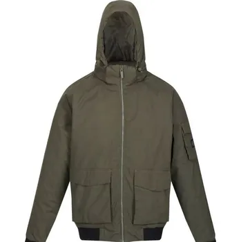 REGATTA Pánská nepromokavá bunda s kapucí XL KAŠTANOVÁ|ŽLUTÁ