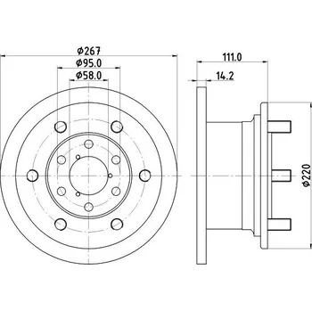 Brzdový kotouč Brzdový kotouč MINTEX MDC518