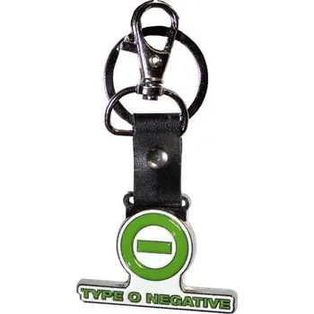 Type O Negative Negative Emblem & Text Logo Klíčenka