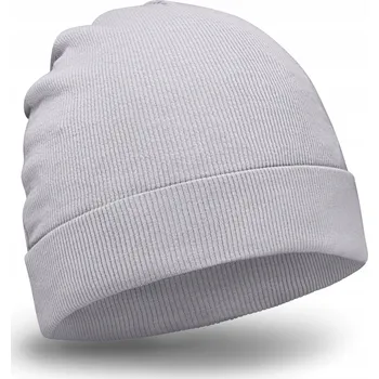 Čepice Dámská a pánská šedá bavlna Čepice 58-62 cm