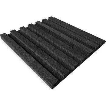 akustický panel Akustický dekorativní panel Acusticus, 100% filc, lamely černo-černé