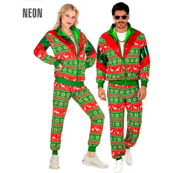 Vánoční souprava červeno-zelená Pánská velikost: S (42-44)