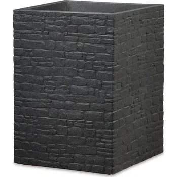Květináč Scheurich Květináč Muretto (Stony Black, výška cca 54 cm)
