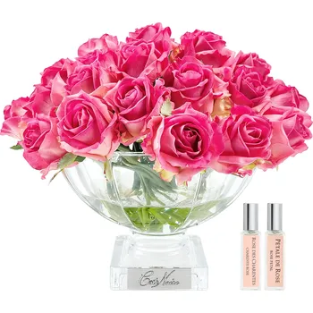 Aroma difuzér Côte Noire Luxury Centrepiece kytice 37 parfémovaných růží Magenta