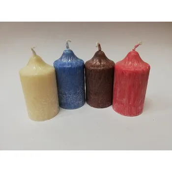 Svíčka Svíčka vonná z palmového vosku - sada 4 adventních svíček - č.3