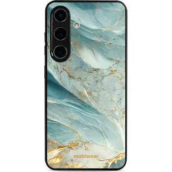 Pouzdro na mobilní telefon Lesklý kryt Mobiwear Glossy - Samsung Galaxy S25 - G022G Zelenkavý a zlatavý mramor - VÝPRODEJ (Prémiové lesklé pouzdro, obal, kryt Mobiwear Glossy na mobil Samsung Galaxy S25 - G022G Zelenkavý a zlatavý mramor, materiál Plast + TPU silikon - krytí po vše