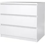 Komoda Simplicity 77 x 50 x 70 cm, bílý lesk