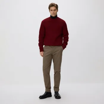 Pánské kalhoty Reserved - Kalhoty chino slim s&nbsp;páskem - pudrově zelená - 977EV-97X - 977EV-97X-36