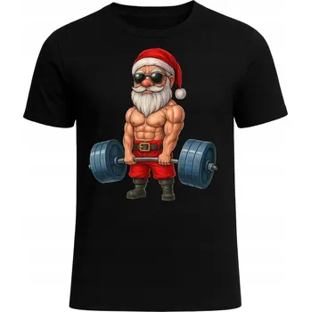 Tričko Vánoční Tréninkové Do Posilovny Mikuláš Fitness Super Dárek 3XL