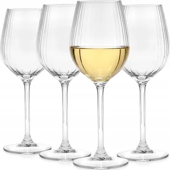 Sklenice Skleničky na bílé víno, skleničky na červené víno Excellent Houseware bezbarvé 380 ml 4 ks