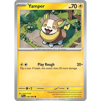 Karetní hra Pokémon PFL 030/094 Yamper - Phantasmal Flames Stav: Near Mint, Verze: REVERSE HOLO