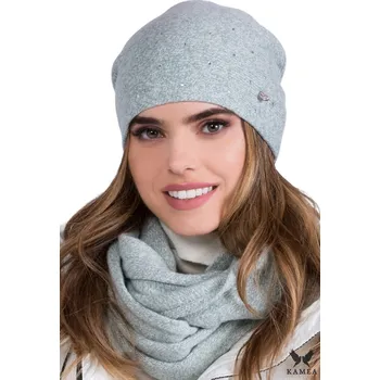 Podprsenka MÁTOVÁ Vlněná ČEPICE s lesklými zirkony POLSKO Kamea HOLA