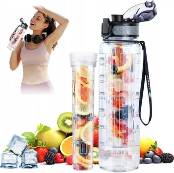 Láhev LAHEV 1L SE SÍTKEM A ZAMYKACÍM VÍČKEM DO POSILOVNY