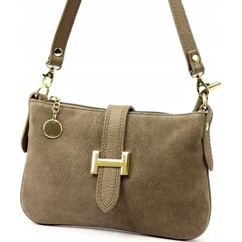 Kabelka Vera Pelle kabelka z pravé kůže hnědá