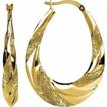 Náušnice ZLATÉ DÁMSKÉ NÁUŠNICE S ANGLICKÝM ZAPÍNÁNÍM STŘÍBRO O RYZOSTI 925