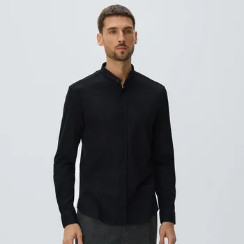 Pánská košile Reserved - Košile super slim z egyptské bavlny - černý - 546HT-99X - 546HT-99X-XXL