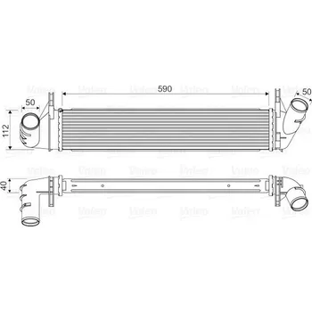 Chladič motoru Chladič turba VALEO 818678
