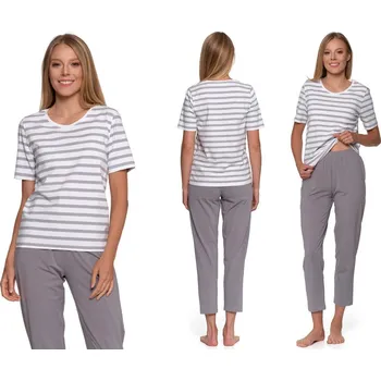 Dámské pyžamo Dámské pyžamo dvoudílné s krátkým rukávem bavlněné MORAJ S