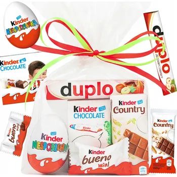 Dárkový potravinový koš Kinder dárek balíček Velikonoce