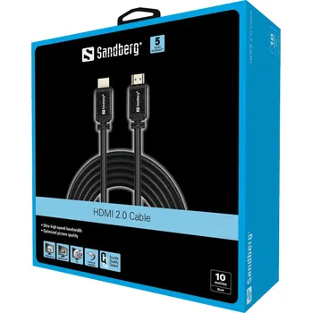 Video kabel Kabel Sandberg 509-01 HDMI - HDMI 10 m