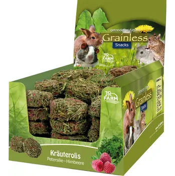 Krmivo pro hlodavce JR Farm Bezobilná kolečka Petržel-Malina 80 g