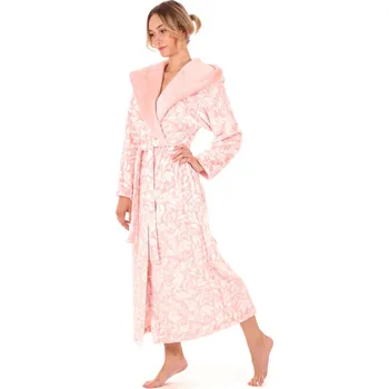 Dámský župan Dámský župan Flora s kapucí 3956 3053 růžová perla - Vestis XL