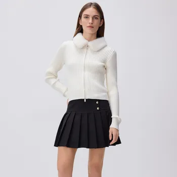 Dámské kraťasy Reserved - Sukňo‑šorty s plisováním - černý - ZR484-99X - ZR484-99X-XXL