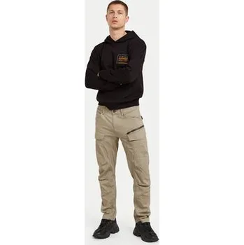 Pánské kalhoty G-Star Raw Kalhoty z materiálu Zip Cargo 3D D25665-D846 Béžová Tapered Fit 35_34