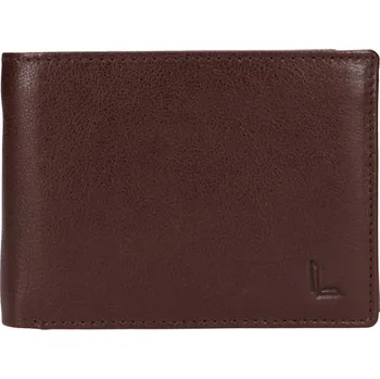 Peněženka pánská peněženka kožená LG-7647 TMAVĚ HNĚDÁ DARK BROWN