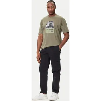 Pánské kalhoty BOSS Kalhoty z materiálu Sisla-9 50544866 Černá Regular Fit 33_32