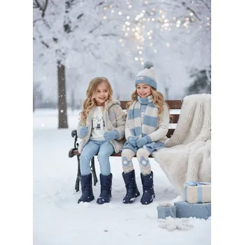 Pokrývka hlavy Pruhovaný čepicový set Mayoral - 1410827016 Veľkosť: 152