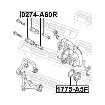 Brzdový třmen Febest 1775-A5F Opravná sada, brzdový třmen