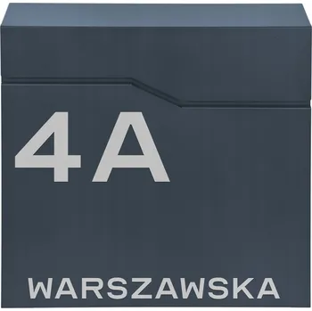 Poštovní schránka Šedá poštovní schránka M-TEC Poštovní schránka a držákem na noviny