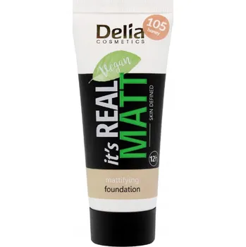 Podkladová báze na tvář DELIA Real Matt Matující podkladová báze 105 Honey 30 ml